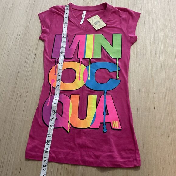 Exist Hot Pink Minoqua Wisconsin Short Sleeves Small Tshirt Brand New - Picture 3 of 6